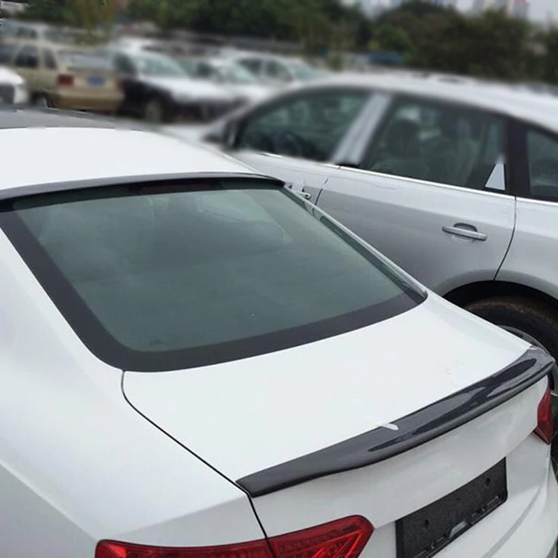 Спойлер Заден прозорец покрив от Въглеродни влакна, Броня за Audi A5 Coupe, 2 врати, Не S5, Не Sline, 2008-2015, Заден Багажник, Спойлери за багажник