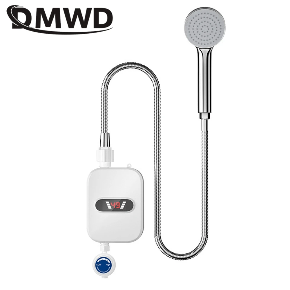 DMWD 3000 W Електрически бойлери с Кухненски смесител миг подаване на топла вода, машина за бързо загряване 30 ~ 60 ℃ постоянна температура с душ в банята