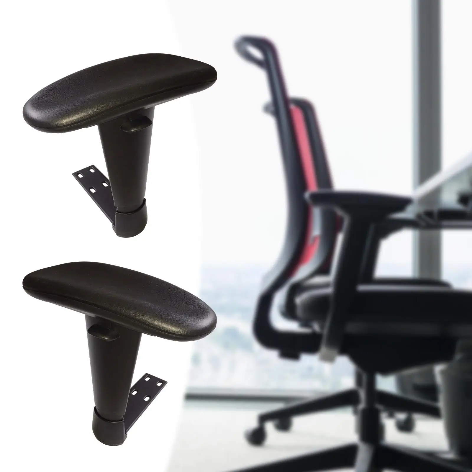 2x подвижен подлакътник офис стол с Регулируема по височина аксесоар Взаимозаменяеми подлакътник Удобен за многократна употреба, за офис стол