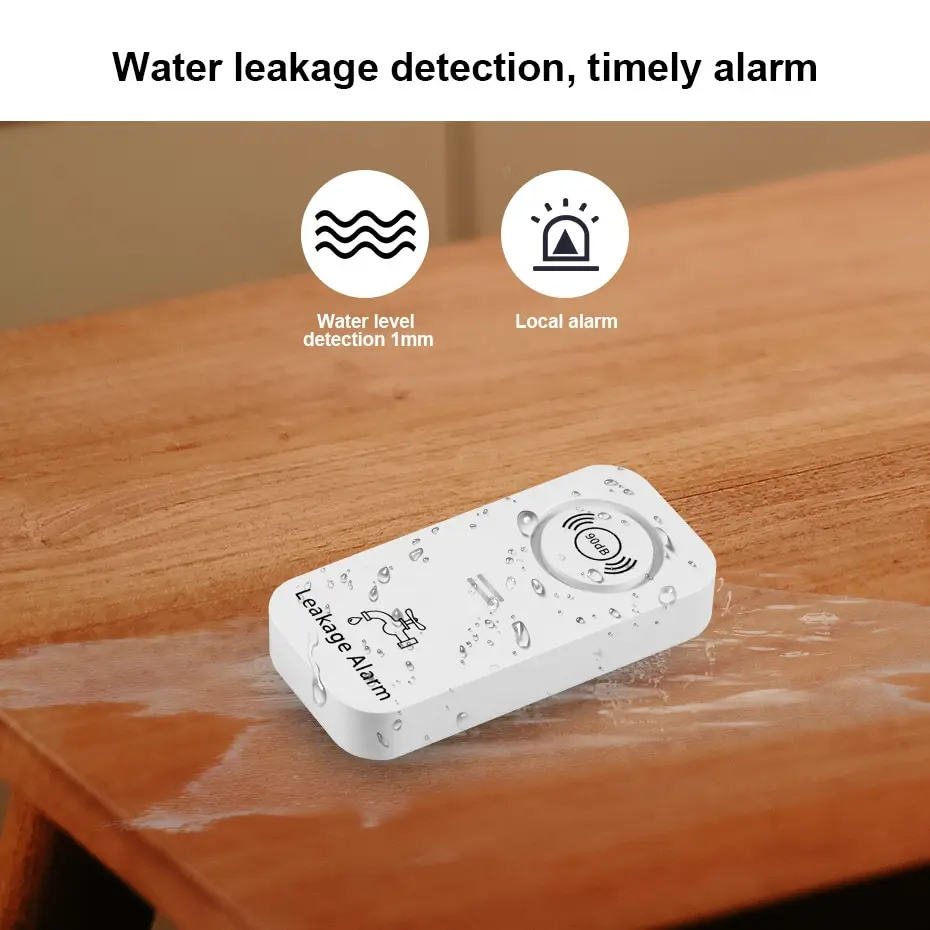 TY017 Безжичен сензор за вода 90 db, аларма, детектор за течове на вода, сигнал за протечках и просмукване аларма за кухня, баня, сутерен