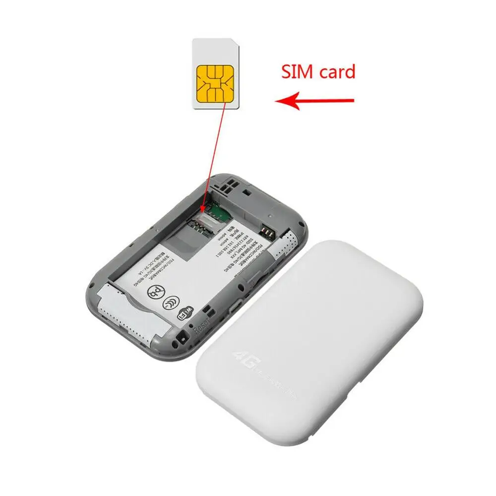 Батерията на 2100 mah Преносим безжичен Mifi ключ Vodafone LTE Мобилна точка за достъп B1 B3 модем, USB 4G Wifi рутер със слот за сим карта